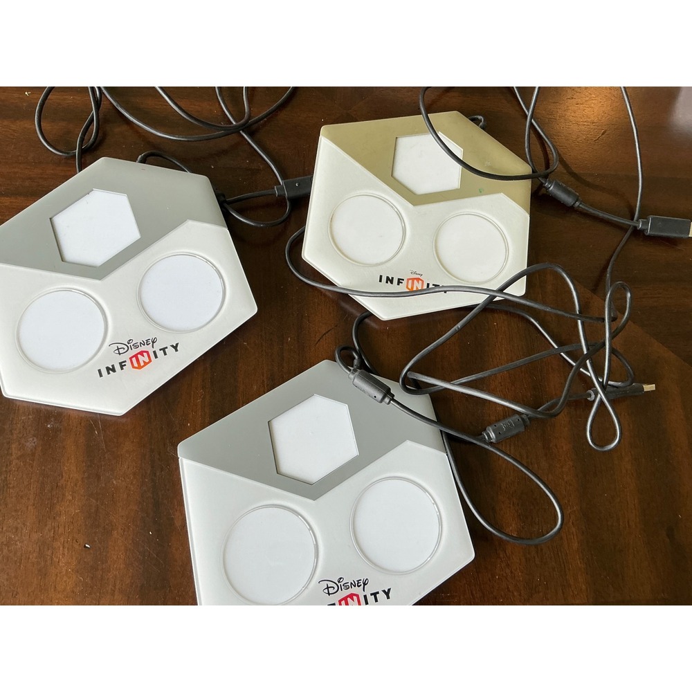 Disney Infinity Game Base Lot of 3 INF-8032386 USB Portal Reader White‎ Grey